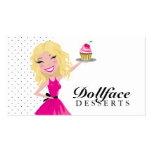 311 desserts Blondie de Dollface Cartes De Visite Professionnelles