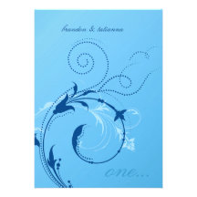 311-Dotted bleu de bleuet du désir | Invitations Personnalisables