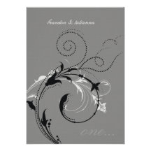 311-Dotted gris du désir | Invitations Personnalisées