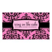 311-Icing sur le gâteau - réglisse rose Cartes De Visite Professionnelles