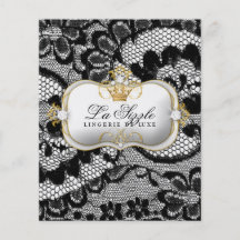 311 Lace De Luxe Ciao Bella métallique Prospectus Personnalisés