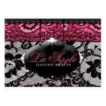 311 Lace de Luxe - rose Cartes De Visite Personnelles