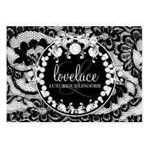311-Lace de Luxe - zèbre de Circque D Cartes De Visite Personnelles