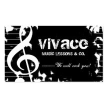 311-MUSICAL MAESTRO - GRUNGE MODÈLES DE CARTES DE VISITE