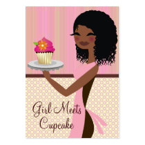 311 petit gâteau Cutie - rose d'Afro-américain cartes de visite