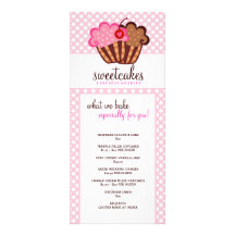 311-Sweet durcit le petit gâteau Rackcard Double Cartes Customisées