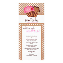 311-Sweet durcit le petit gâteau Rackcard Double Carte