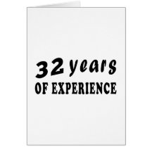 32 ans d'expérience cartes de vœux