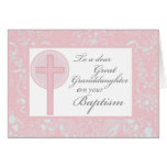 3878 baptême grand Grandaughter Cartes De Vœux