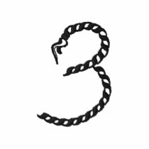 "3" corde numéro 2,5" polos brodés