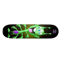 3-Eyed, 6-Armed alien vert - planète Cazmo Planches À Roulettes