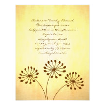 3 fleurs de Brown Faire-parts