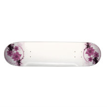 3 jolies fleurs - rose skateboard