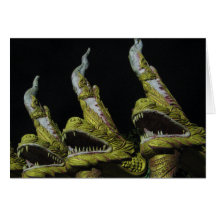 3 Nagas la nuit Cartes De Vœux