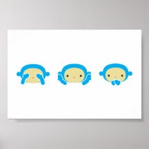3 singes sages affiches