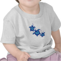 3 tortues bleues de Honu T-shirts