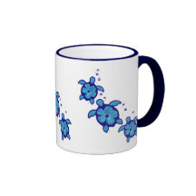 3 tortues bleues de Honu Tasses