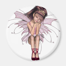 3D lutin rose 3 Aimant