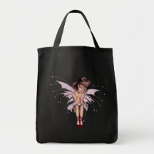3D lutin rose 3 Sacs En Toile