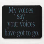 3D texte Mousepad drôle Tapis De Souris