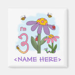 3ème anniversaire de jardin idiot aimant