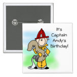 3ème bouton customisé d'anniversaire de sapeur-pom badges
