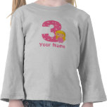 3ème Princesse Personalized T-shirt d'anniversaire