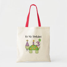 3èmes T-shirts et cadeaux d'anniversaire de tortue Sac En Toile