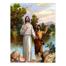 3h13 de Matthew - 17 Jésus est carte postale bapti