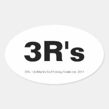 3R's Stickers Ovales