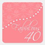 40 fabuleux ont personnalisé la fête d'anniversair autocollants