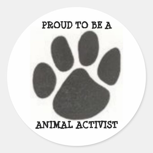 4233078725, FIER D'ÊTRE A, ACTIVISTE ANIMAL AUTOCOLLANT