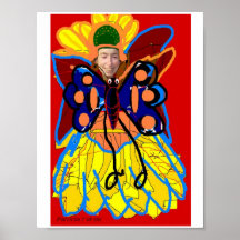 [45-2] Kimono de papillon Affiches