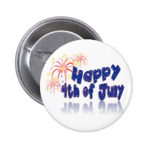4 juillet badge avec épingle