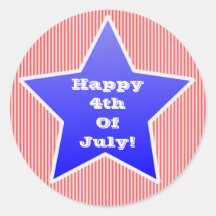 4 juillet heureux ! Autocollants