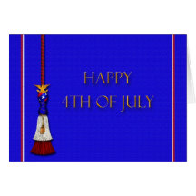 4 juillet heureux carte de vœux