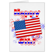 4 juillet heureux cartes de vœux