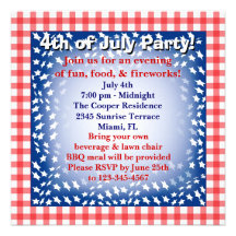 4 juillet invitation