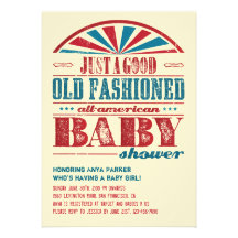 4 juillet invitation de baby shower de BBQ