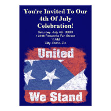 4 juillet invitations de partie