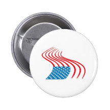 4 juillet - Jour de la Déclaration d'Indépendance  Badge Avec Épingle