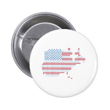 4 juillet - Jour de la Déclaration d'Indépendance  Badges Avec Agrafe