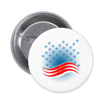 4 juillet - Jour de la Déclaration d'Indépendance  Badges Avec Agrafe