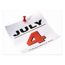 4 juillet Jour de la Déclaration d'Indépendance Cartes Postales