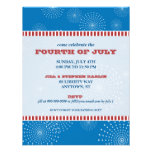 4 juillet partie d'explosion de partie invitations personnalisées