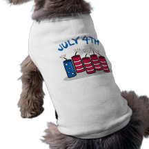 4 juillet t-shirt pour animal domestique
