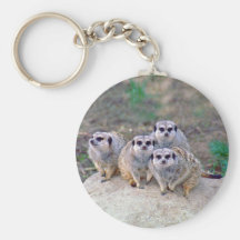 4 Meerkats Keychain scrutant Porte-clefs