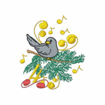 4 oiseaux de Colle polos brodés