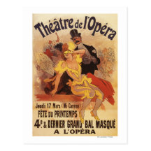 4ème Boule masquée au théâtre de l'Opera Cartes Postales