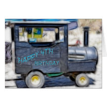 4ème Carte d'anniversaire